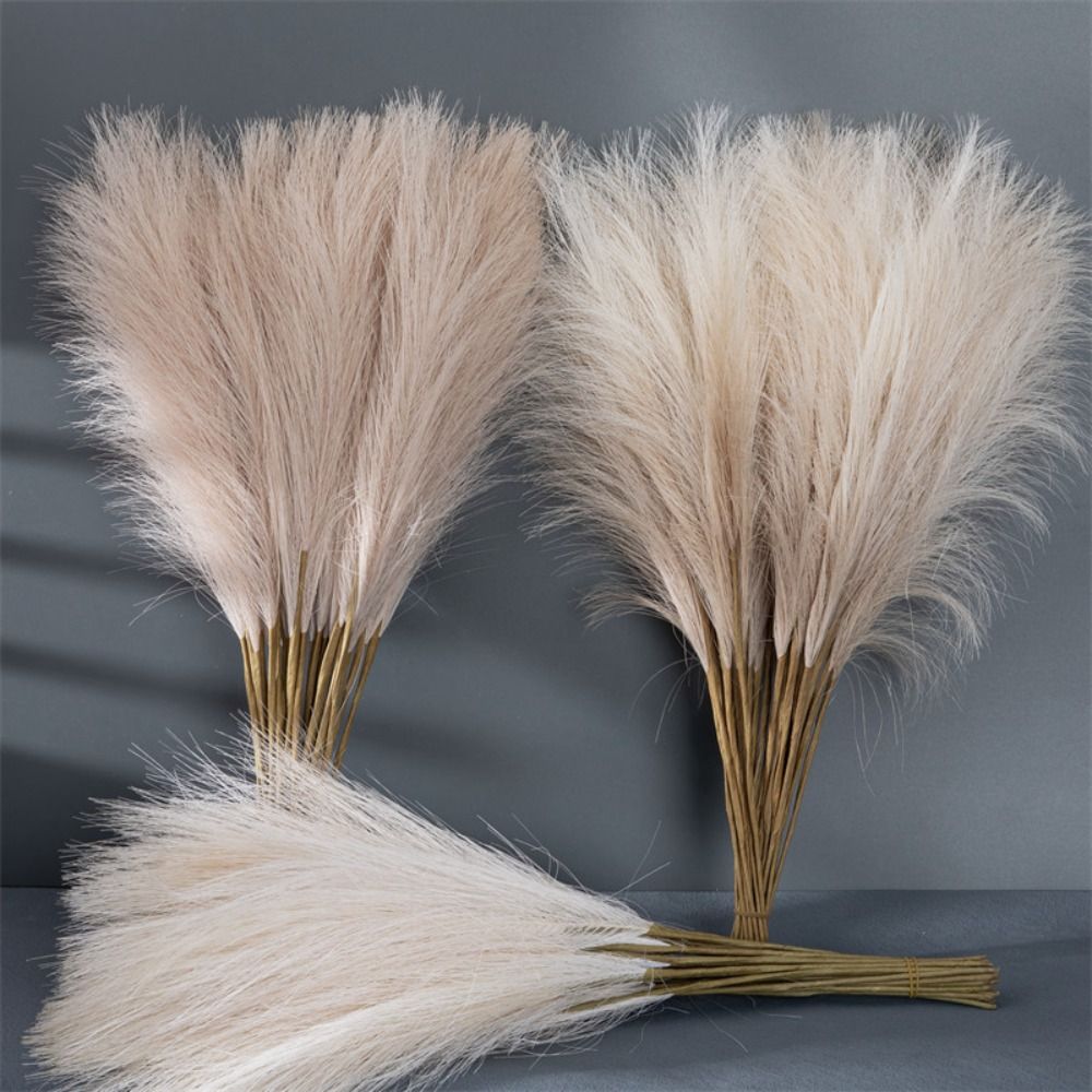 Pampas Grass Decor - 10개/세트, 집 꾸미기용 푹신한 팜파스 풀,