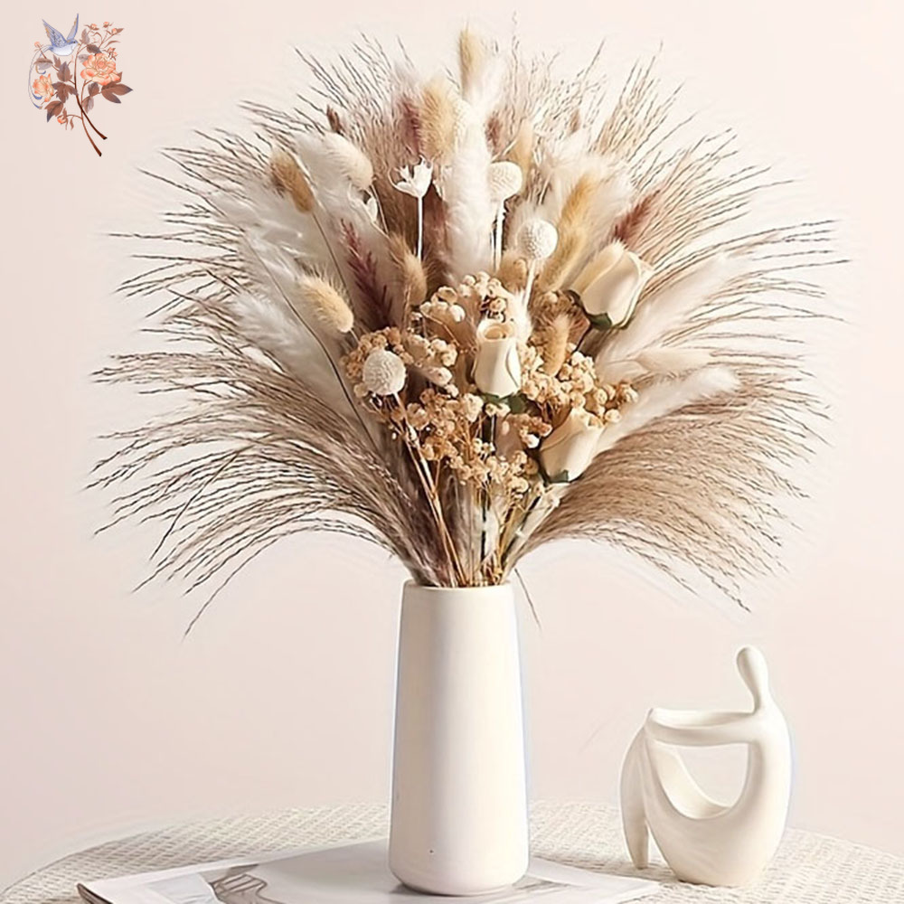 Pampas Grass Decor - 80개 인조 드라이플라워 부케, 인테리어 홈