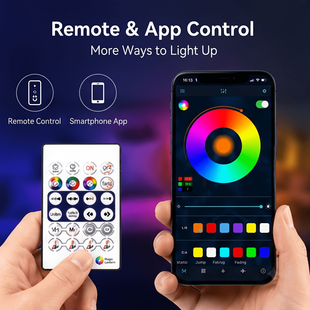 유연한 RGBIC LED 네온 로프 라이트 USB 블루 - Home Decor Free App 리뷰 및 가격