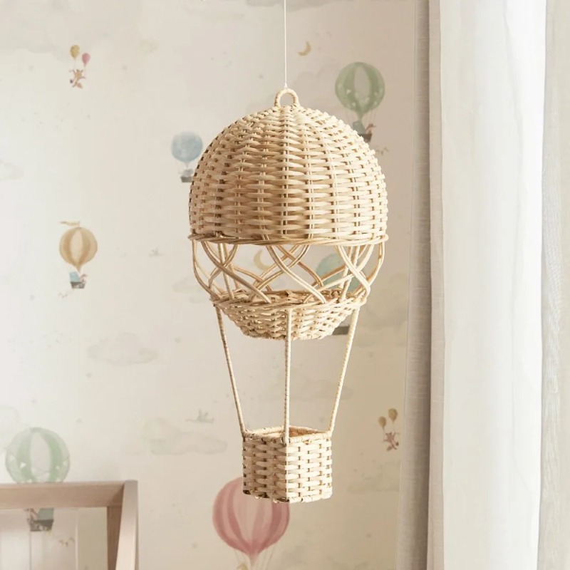 수제 라탄 열기구 모양 바구니 어린이방 유아교육장 장식 - Rattan Plant Basket 리뷰 및 가격