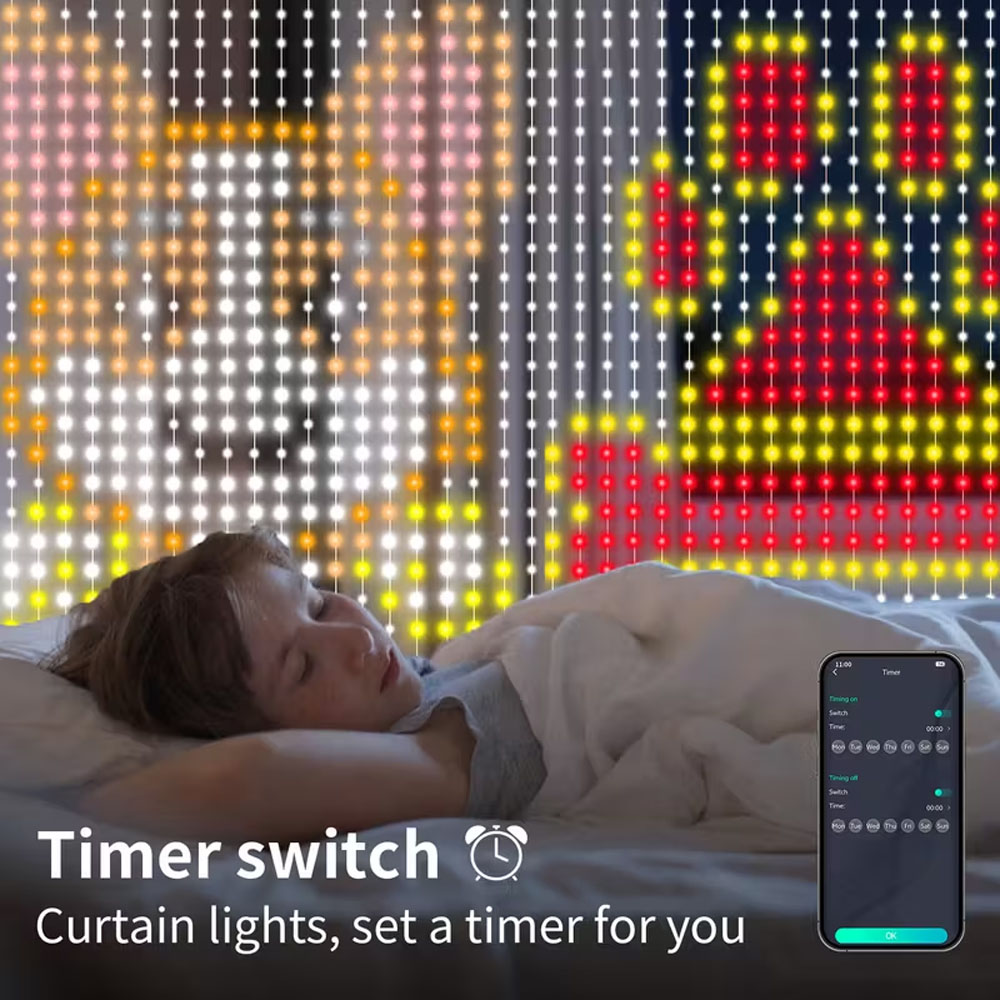 스마트 LED 커튼 조명 앱 제어 RGB 조광 가능 D - Home Decor Free App 리뷰 및 가격