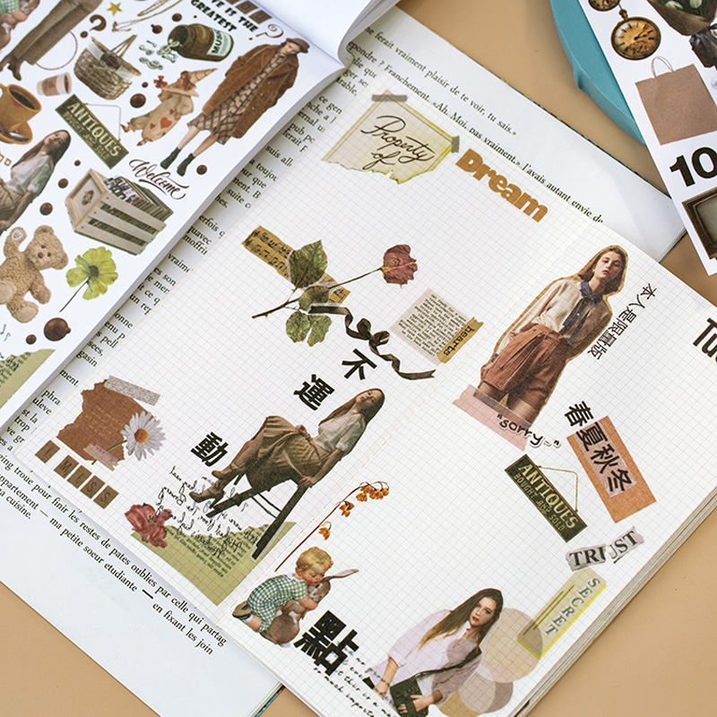 Yoofun 50 매 잡지 스티커 책 Washi 종이  - Home Decor Magazine 리뷰 및 가격