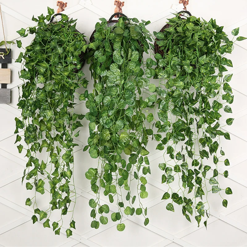 인공 녹색 무 벽걸이 식물 등나무, 집 거실 장식 배경 - Rattan Plant Basket 리뷰 및 가격