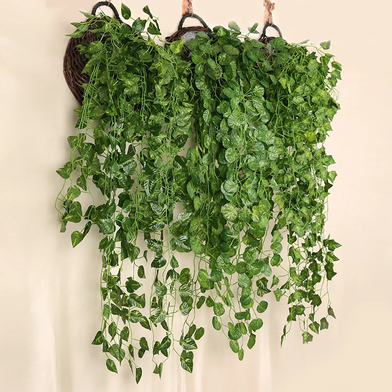 인공 녹색 무 벽걸이 식물 등나무, 집 거실 장식 배경 - Rattan Plant Basket 리뷰 및 가격