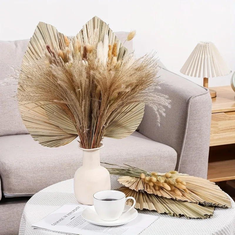 105개들이 대용량 건조 팜파스 그라스 세트, 인조 꽃 - Pampas Grass Decor 리뷰 및 가격