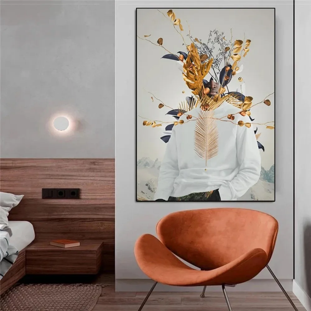 패션 잡지 스타일의 현대적인 추상 꽃 그림 포스터 및  - Home Decor Magazine 리뷰 및 가격