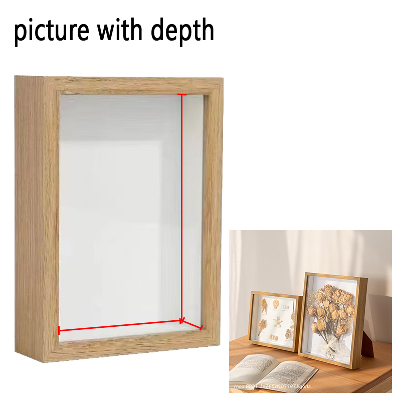 3D 나무 사진 액자 깊이 3cm 원목 건조 꽃 사진  - Bamboo Photo Frame 리뷰 및 가격